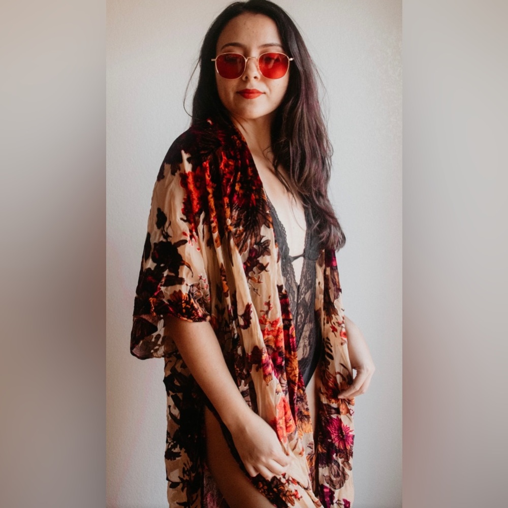 Floral Kimono - Velvet Florals